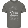 18th Birthday 18 Year Old Geek Funny Maths Mens Cotton T-Shirt Tee Top Charcoal