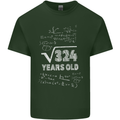 18th Birthday 18 Year Old Geek Funny Maths Mens Cotton T-Shirt Tee Top Forest Green