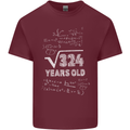 18th Birthday 18 Year Old Geek Funny Maths Mens Cotton T-Shirt Tee Top Maroon