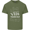 18th Birthday 18 Year Old Geek Funny Maths Mens Cotton T-Shirt Tee Top Military Green