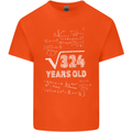 18th Birthday 18 Year Old Geek Funny Maths Mens Cotton T-Shirt Tee Top Orange