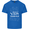 18th Birthday 18 Year Old Geek Funny Maths Mens Cotton T-Shirt Tee Top Royal Blue