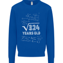 18th Birthday 18 Year Old Geek Funny Maths Mens Sweatshirt Jumper Royal Blue
