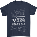 18th Birthday 18 Year Old Geek Funny Maths Mens T-Shirt 100% Cotton Navy Blue