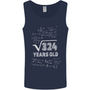 18th Birthday 18 Year Old Geek Funny Maths Mens Vest Tank Top Navy Blue