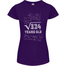 18th Birthday 18 Year Old Geek Funny Maths Womens Petite Cut T-Shirt Purple