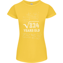 18th Birthday 18 Year Old Geek Funny Maths Womens Petite Cut T-Shirt Yellow