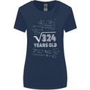 18th Birthday 18 Year Old Geek Funny Maths Womens Wider Cut T-Shirt Navy Blue