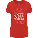 18th Birthday 18 Year Old Geek Funny Maths Womens Wider Cut T-Shirt Red