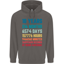 18th Birthday 18 Year Old Mens 80% Cotton Hoodie Charcoal