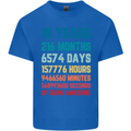 18th Birthday 18 Year Old Mens Cotton T-Shirt Tee Top Royal Blue