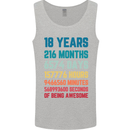 18th Birthday 18 Year Old Mens Vest Tank Top Sports Grey