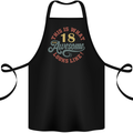 18th Birthday 80 Year Old Awesome Looks Like Cotton Apron 100% Organic Black