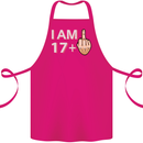18th Birthday Funny Offensive 18 Year Old Cotton Apron 100% Organic Pink
