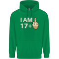 18th Birthday Funny Offensive 18 Year Old Mens 80% Cotton Hoodie Irish Green