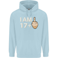 18th Birthday Funny Offensive 18 Year Old Mens 80% Cotton Hoodie Light Blue