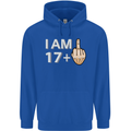 18th Birthday Funny Offensive 18 Year Old Mens 80% Cotton Hoodie Royal Blue