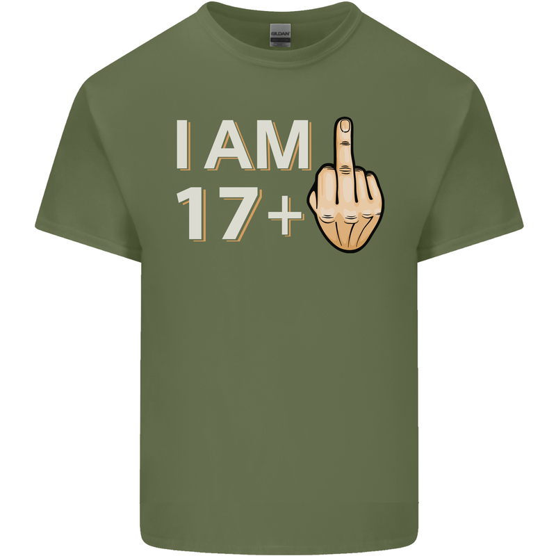 18th Birthday Funny Offensive 18 Year Old Mens Cotton T-Shirt Tee Top Military Green