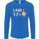 18th Birthday Funny Offensive 18 Year Old Mens Long Sleeve T-Shirt Royal Blue
