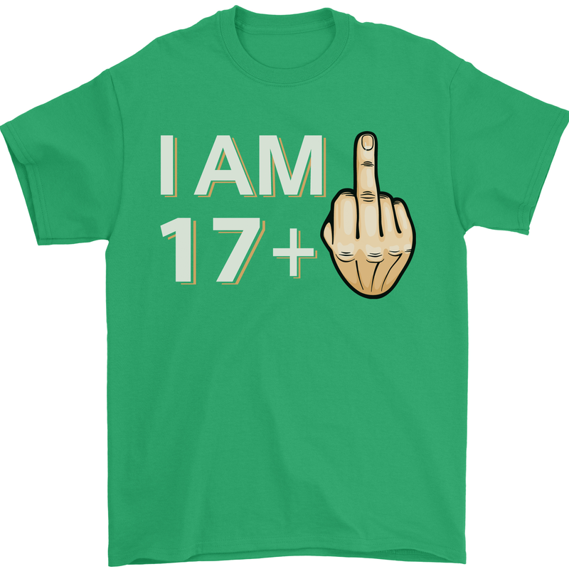 18th Birthday Funny Offensive 18 Year Old Mens T-Shirt 100% Cotton Irish Green