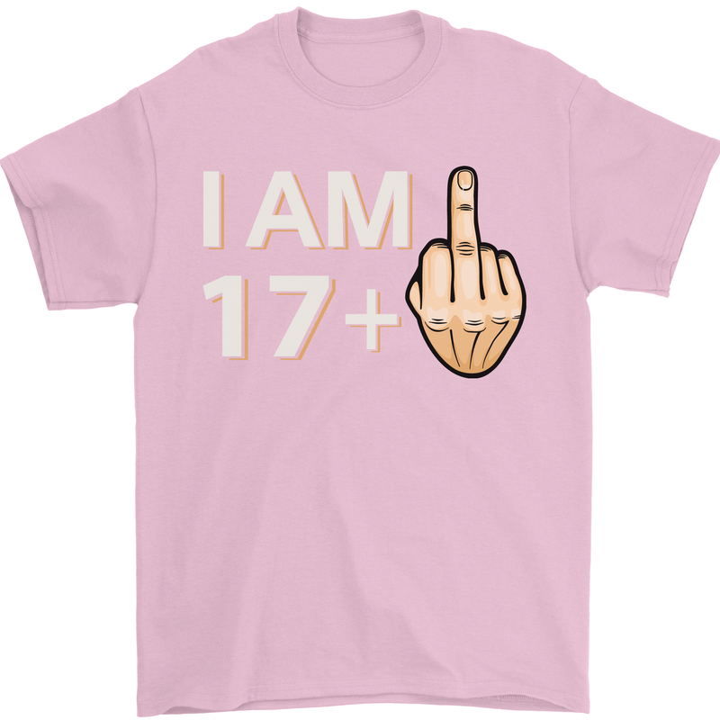 18th Birthday Funny Offensive 18 Year Old Mens T-Shirt 100% Cotton Light Pink