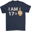 18th Birthday Funny Offensive 18 Year Old Mens T-Shirt 100% Cotton Navy Blue