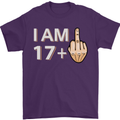 18th Birthday Funny Offensive 18 Year Old Mens T-Shirt 100% Cotton Purple