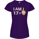 18th Birthday Funny Offensive 18 Year Old Womens Petite Cut T-Shirt Purple