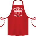 1 Year Wedding Anniversary 1st Funny Wife Cotton Apron 100% Organic Red