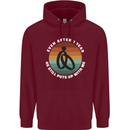 1 Year Wedding Anniversary 1st Marriage Mens 80% Cotton Hoodie Maroon