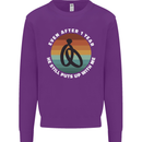 1 Year Wedding Anniversary 1st Marriage Mens Sweatshirt Jumper Purple