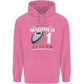 1 Year Wedding Anniversary 1st Rugby Mens 80% Cotton Hoodie Azelea