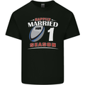1 Year Wedding Anniversary 1st Rugby Mens Cotton T-Shirt Tee Top Black