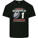 1 Year Wedding Anniversary 1st Rugby Mens Cotton T-Shirt Tee Top Black