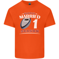1 Year Wedding Anniversary 1st Rugby Mens Cotton T-Shirt Tee Top Orange