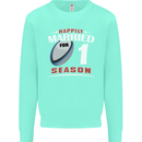 1 Year Wedding Anniversary 1st Rugby Mens Sweatshirt Jumper Peppermint