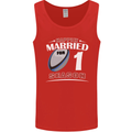 1 Year Wedding Anniversary 1st Rugby Mens Vest Tank Top Red