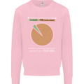 1% Teacher 99% Social Worker Teaching Kids Sweatshirt Jumper Light Pink