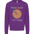 1% Teacher 99% Social Worker Teaching Kids Sweatshirt Jumper Purple