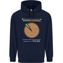 1% Teacher 99% Social Worker Teaching Mens 80% Cotton Hoodie Navy Blue