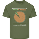 1% Teacher 99% Social Worker Teaching Mens Cotton T-Shirt Tee Top Military Green