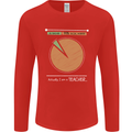 1% Teacher 99% Social Worker Teaching Mens Long Sleeve T-Shirt Red