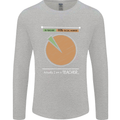 1% Teacher 99% Social Worker Teaching Mens Long Sleeve T-Shirt Sports Grey