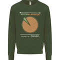 1% Teacher 99% Social Worker Teaching Mens Sweatshirt Jumper Forest Green