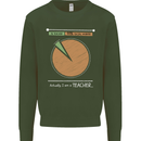 1% Teacher 99% Social Worker Teaching Mens Sweatshirt Jumper Forest Green