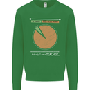 1% Teacher 99% Social Worker Teaching Mens Sweatshirt Jumper Irish Green