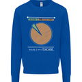 1% Teacher 99% Social Worker Teaching Mens Sweatshirt Jumper Royal Blue