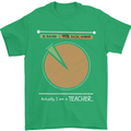 1% Teacher 99% Social Worker Teaching Mens T-Shirt 100% Cotton Irish Green
