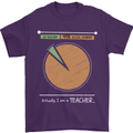 1% Teacher 99% Social Worker Teaching Mens T-Shirt 100% Cotton Purple