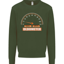 21st Birthday 21 Year Old Ageometer Funny Mens Sweatshirt Jumper Forest Green